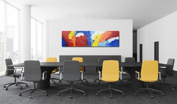 Sause - grossformatige abstrakte Malerei Büro